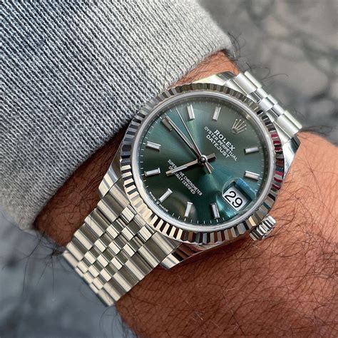 rolex 2022 datejust 41|Rolex Datejust 41 mint green.